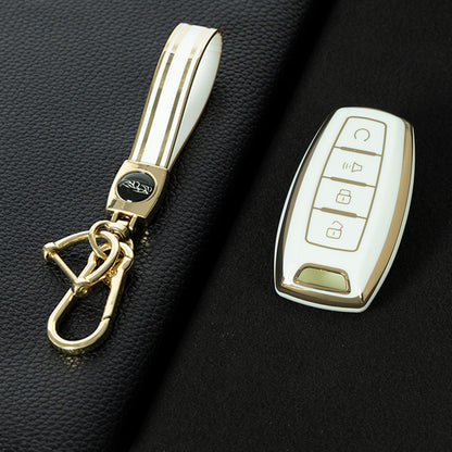 GRA3T1 White-Gold Plating TPU Car Key Case for Great Wall Haval Hover H1 H4 H6 H7 H8 H9