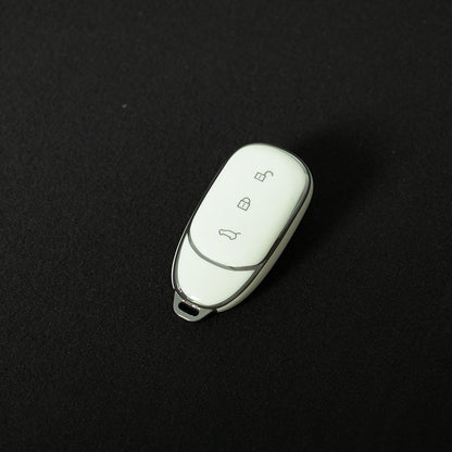 LIA1T1 White-Silver Plating Suitable for Ideal L9 Keyset New L8/L7 Special High End Full Package Protective Shell Buckle Modification keychain