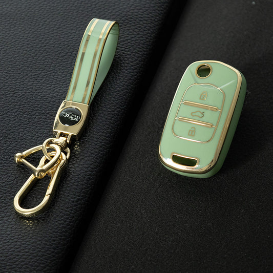 WUA1T1 Green-Gold Plating Car Key Cover For Wuling S1 Baojun 730 510 560 310 630 310W Car Key Cover Case Bag Protector