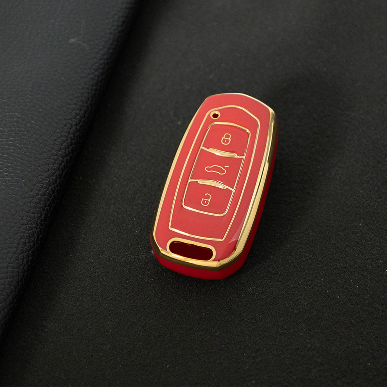 GEA1T1 Red-Gold Plating Car Key Cover For Geely Auto GL New Emgrand GS Car Key Pack S1 Boyue X3 Yuanjing X6 Borui Binrui Buckle Shell keychain