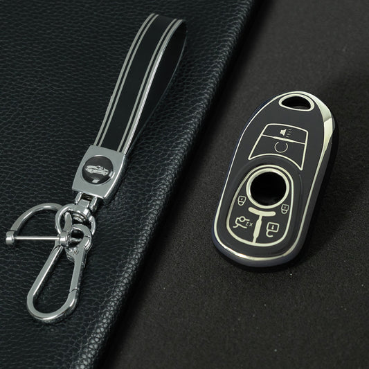 BUA3T1 Black-Silver Plating TPU Car Key Case Cover for Buick New Lacrosse Hot Selling Multicolor Waterproof Auto Supplies