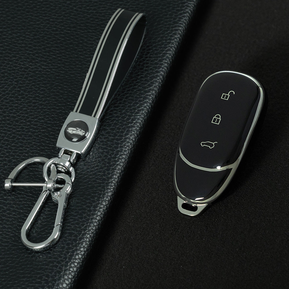 LIA1T1 Black-Silver Plating Suitable for Ideal L9 Keyset New L8/L7 Special High End Full Package Protective Shell Buckle Modification keychain