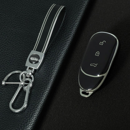 LIA1T1 Black-Silver Plating Suitable for Ideal L9 Keyset New L8/L7 Special High End Full Package Protective Shell Buckle Modification keychain