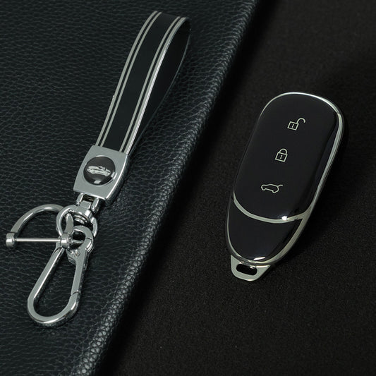 LIA1T1 Black-Silver Plating Suitable for Ideal L9 Keyset New L8/L7 Special High End Full Package Protective Shell Buckle Modification keychain