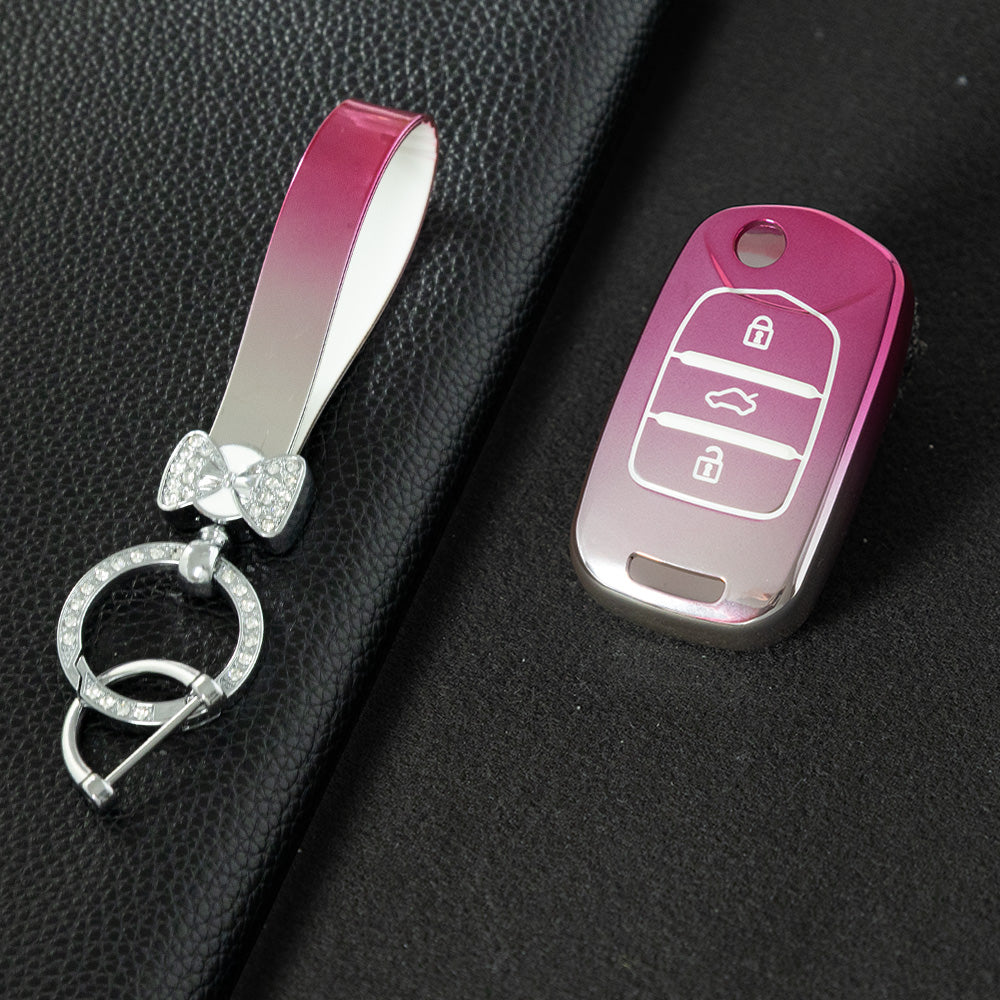 WUA1T1 Gradient Pink Car Key Cover For Wuling S1 Baojun 730 510 560 310 630 310W Car Key Cover Case Bag Protector