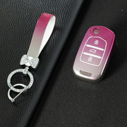 WUA1T1 Gradient Pink Car Key Cover For Wuling S1 Baojun 730 510 560 310 630 310W Car Key Cover Case Bag Protector