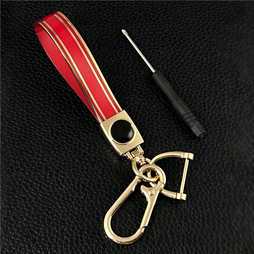 Custom Luxury Premium Keyring TPU Golden Silver  Car Keychain with UV Printing