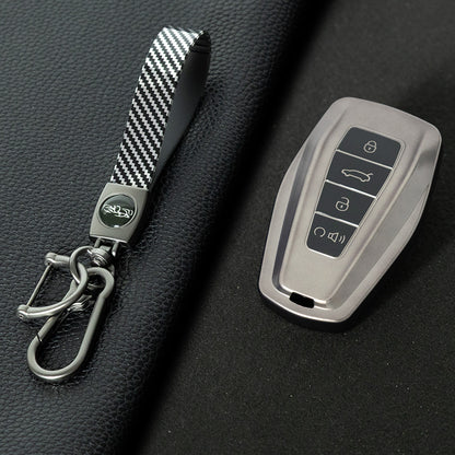 GEB3T1 Black-Metal Gray Plating Car Key Cover For Geely Auto Tugella EPro Emgrand L S GS GL EV RS Coolray Atlas Pro Proton X7 Geometry Fob