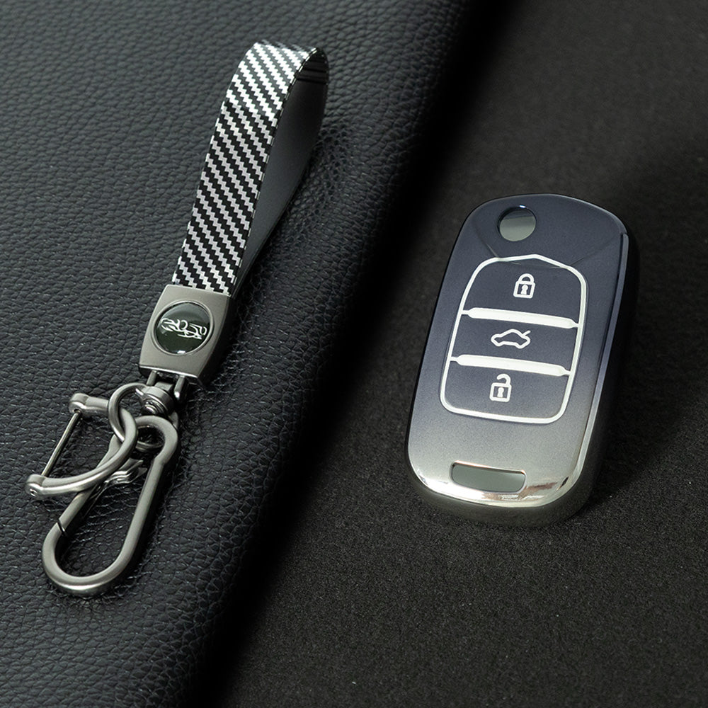 WUA1T1 Gradient Gray Car Key Cover For Wuling S1 Baojun 730 510 560 310 630 310W Car Key Cover Case Bag Protector