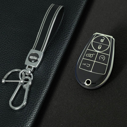 JEC8T1 Black-Silver Plating Keyless Entry Remote Control 5-Buttons Compatible 2008-2018 Dodge Grand Caravan 2008-2016 Chrysler Town