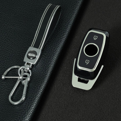 NUA1T1 Black-Silver Plating TPU Car Key Case Cover for Niu N1S M1 US MQIS Electric Bicycle Key Accessories Full Protection