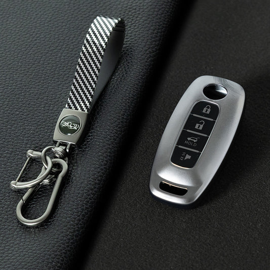 NIA4T1 Black-Metal Gray Plating TPU Car Key Cover for Nissan Sylphy Bluebird Teana X-Trail Murano GTR