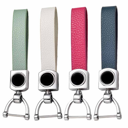 Hot Sale Car Leather Silver Buckle 4 Colors Ornaments for Auto Key Case