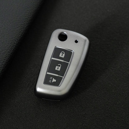 NIC3T1 Black-Metal Gray Plating TPU Car Key Case Cover for Nissan X-Trail Qashqai J11 Juke Murano Micra Tiida Maxima Altima Kicks