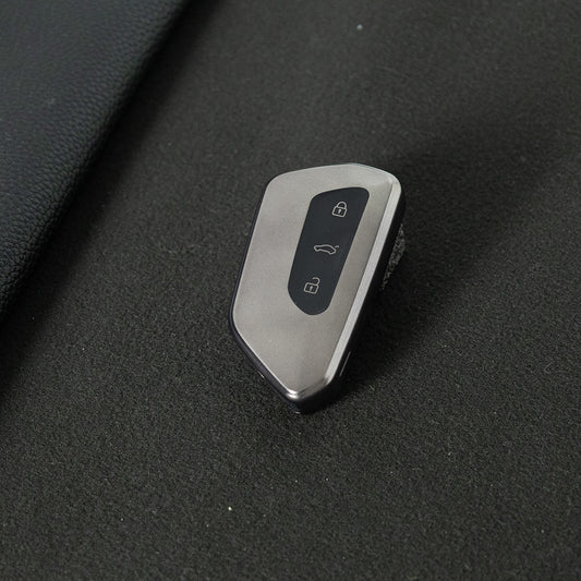 VOC1T1 Black-Metal Gray Plating Car Key Cover For Volkswagen Golf 8 MK8 ID3 ID4 Cupra Skoda Octavia A8 SEAT Leon MK4 Formentor Tarraco