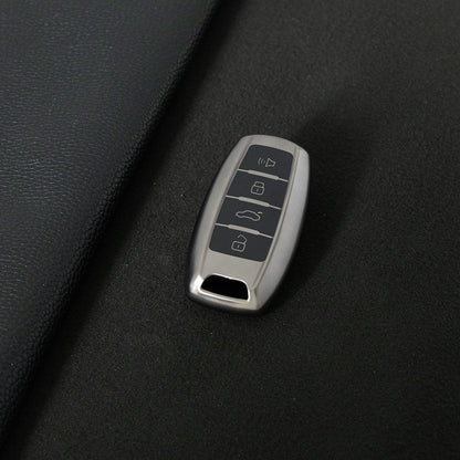 GRA2T1 Black-Metal Gray Plating Car Key Cover For TPU Haval Car Key Case H6 Third Generation Harvard M6 Package H2S Buckle F7x Housing F5 H4 H7/H8/H9
