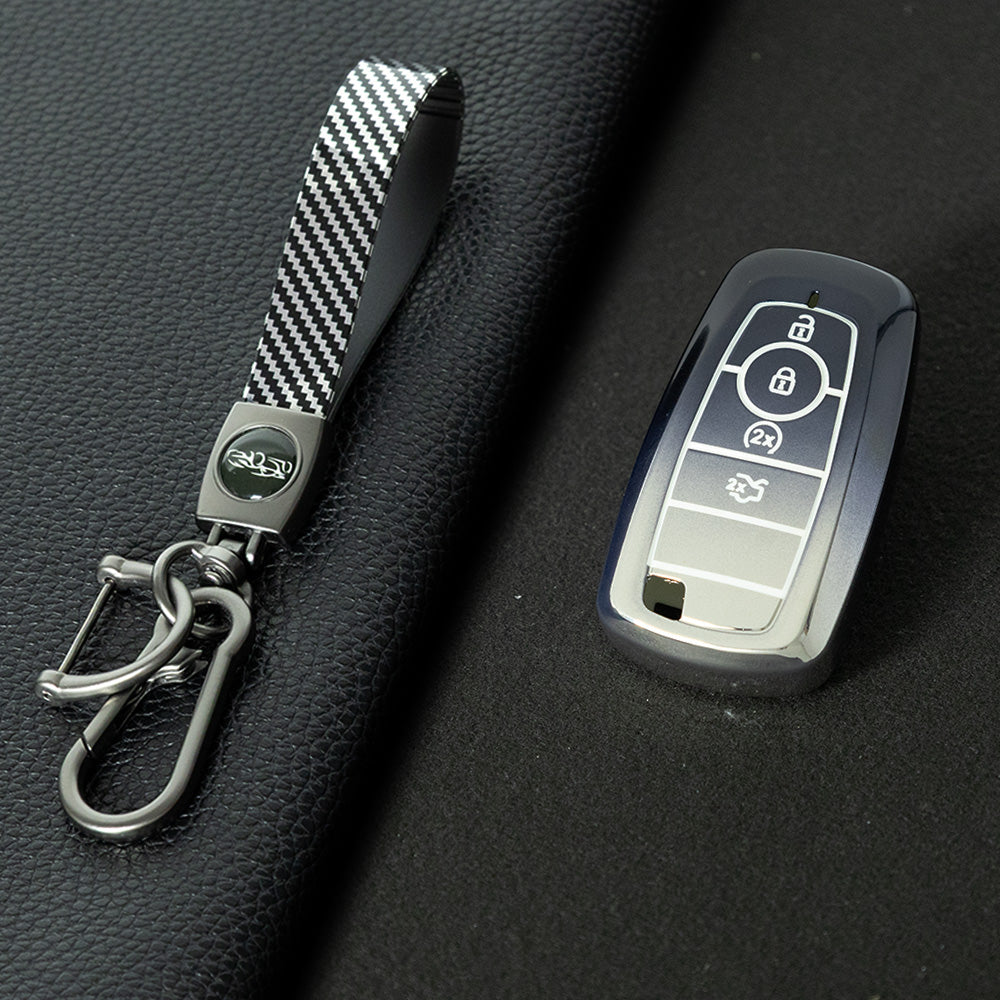FOB3T1 Gradient Gray Suitable for Mondeo Keycases, Ruiji Car Keychains, High-end Taurus Ruijie Fox Car Key Remote Control keychain