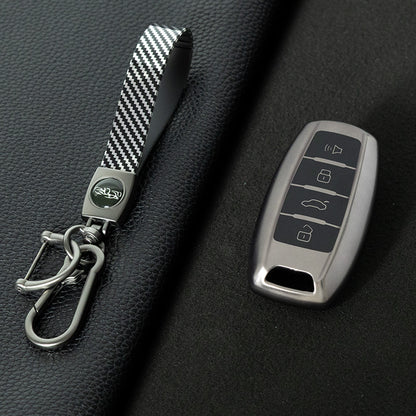 GRA2T1 Black-Metal Gray Plating Car Key Cover For TPU Haval Car Key Case H6 Third Generation Harvard M6 Package H2S Buckle F7x Housing F5 H4 H7/H8/H9