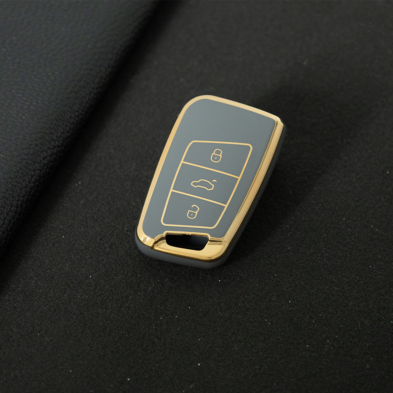 VOD1T1 Space Gray-Gold Plating Car Key Cover For VW Polo Lavda Jetta Beetle Passat B5 B6 B7 Bora Santana Tiguan Car Key Cover