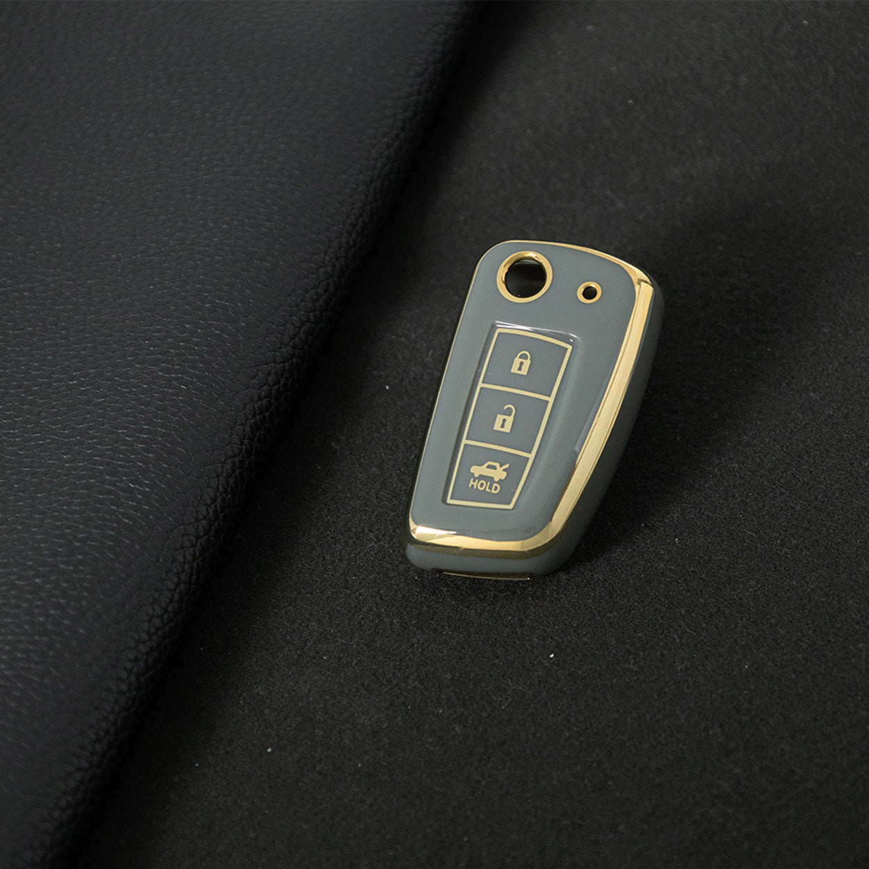 NIC1T1 Space Gray-Gold Plating Car Key Cover Soft TPU Car Remote Key Case Cover Shell for Nissan X-Trail Qashqai J11 Juke Murano Micra Tiida Maxima Altima Kicks Accessories