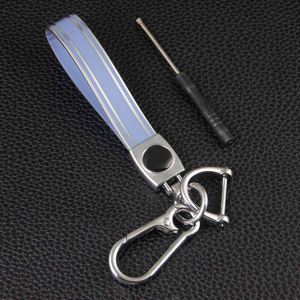 Custom Luxury Premium Keyring TPU Golden Silver  Car Keychain with UV Printing