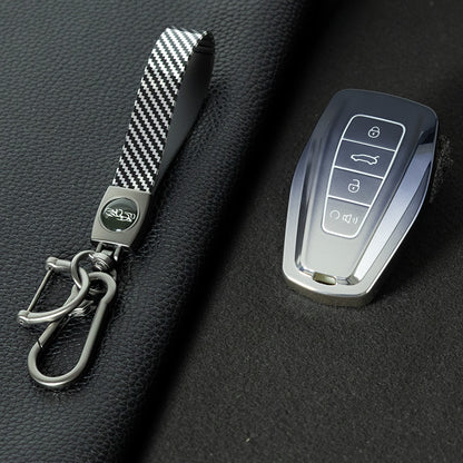 GEB3T1 Gradient Gray Car Key Cover For Geely Auto Tugella EPro Emgrand L S GS GL EV RS Coolray Atlas Pro Proton X7 Geometry Fob