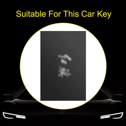 HNE1T1 Black-Silver Plating TPU Car Key Case Cover Applicable to Hongqi H5 card key cover, 23 models, H9, HS7, H7 buckle, EQM5E-HS3