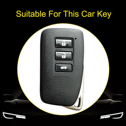 LEA1T1 White-Silver Plating Silver Edge Lightweight Protective Case Premium Soft TPU for Lexus ES200 ES350 LC500 LS500 UX200 ES300h GX460 RX350h NX450