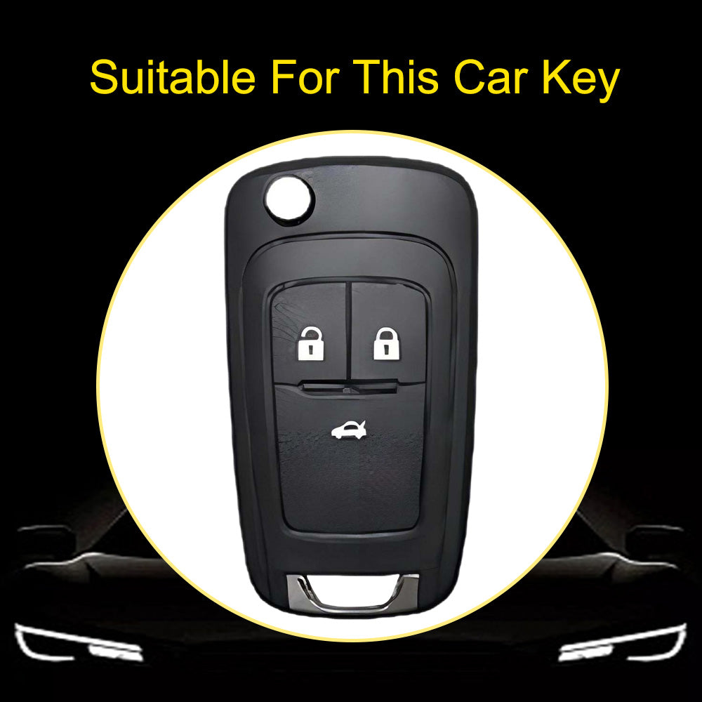 BUE1T1 Granny Grey-Gold Plating Car Key Cover For Hot Sale TPU Car Key Case for Chevrolet Cruze AVEO Excelle BUICK XTG Car Key Shell Cover