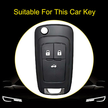 BUE1T1 Granny Grey-Gold Plating Car Key Cover For Hot Sale TPU Car Key Case for Chevrolet Cruze AVEO Excelle BUICK XTG Car Key Shell Cover