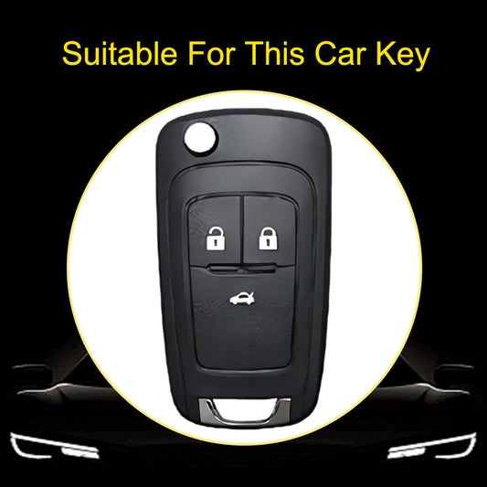 BUE1T1 Purple-Silver Plating Car Key Cover For Hot Sale TPU Car Key Case for Chevrolet Cruze AVEO Excelle BUICK XTG Car Key Shell Cover