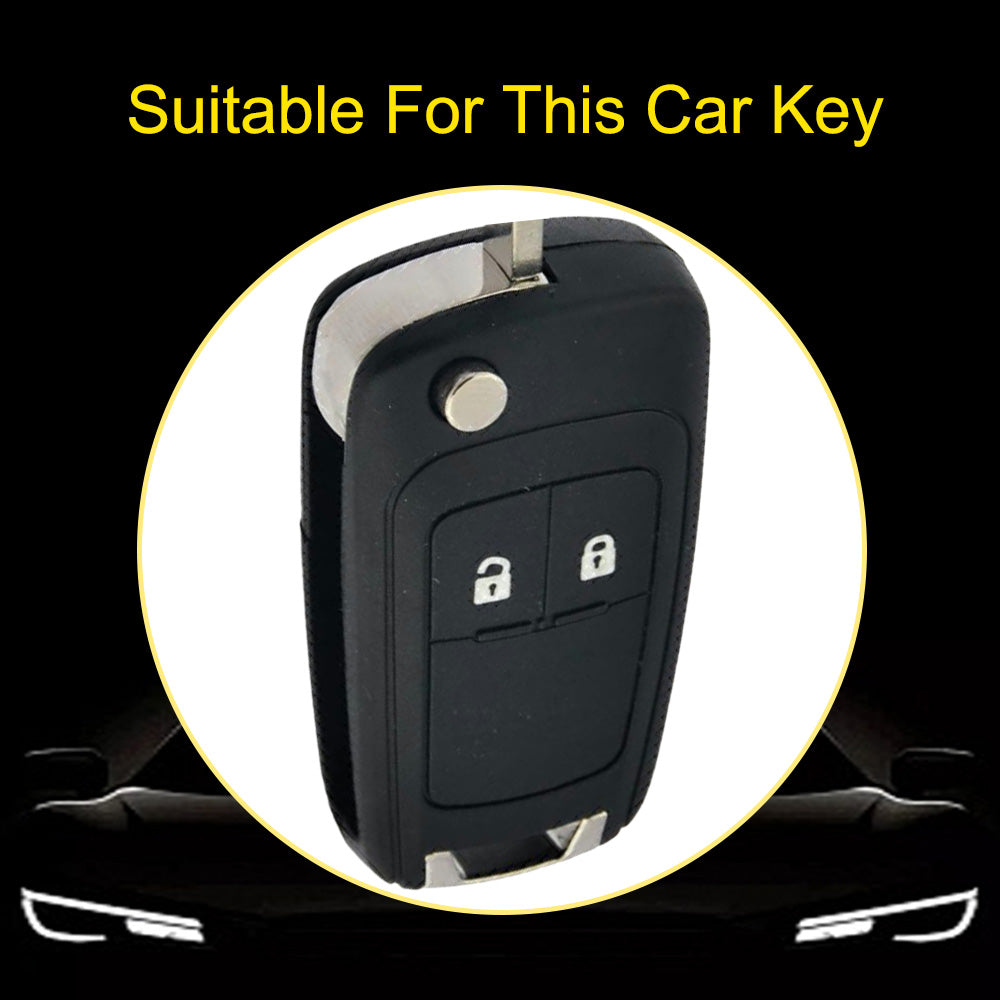 CED4T1 White-Silver Plating Car Key Cover TPU Key Cover for Chevrolet Cruze Aveo Trax Sail Malibu for Opel Vauxhall Astra Corsa Meriva Insignia Key case
