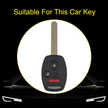 HON3T1 Black-Gold Plating Soft TPU Scratch Resistant Car Key Protector Case for Accord Civic CR-V Pilot Insight Ridgeline (2010-2011)