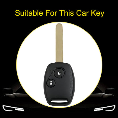 HON2T1 Black-Gold Plating 2Buttons Car Remote Key Case Cover Shell Fob for Honda Freed Freed Pilot StepWGN Insight Fit CIVIC JAZZ Pilot Accord CR-V