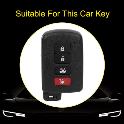 TOD6T1 Gradient Gray Car Key Cover For Toyota Camry TPU Car Key Case Cover Bag Shell Fob Protector 4 Button TPU Car Remote Key Fob Cover Case