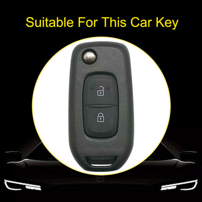 REL1T1 Black-Gold Plating TPU Car Key Case Cover for Renault Kadjar Captur Megane Sandero Stepway Logan Clio 5 2022 Arkana 2020 2021 Kwid 2023