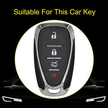 CEA2T1 Green-Gold Plating Car Key Cover For CHEVROLET Cruze Spark Camaro Volt Bolt Trax Malibu Captiva Equinox Trax Tracker AVEO Lova TPU Car Key Case Key Cover