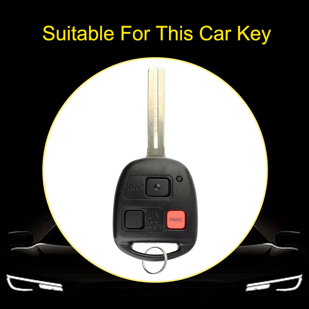 TON3T1 Green-Gold Plating TPU Car Key Case for TOYOTA CAMRY RAV4 Corolla PRADO YARIS Tarago for LEXUS