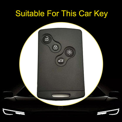 REF1T1 Black-Gold Plating TPU Car Key Case Cover Shell for Renault Kaptur Captur Logan Laguna Zoe Koleos Danilo Nema Fluence Megane 2 3 Clio Scenic Duster