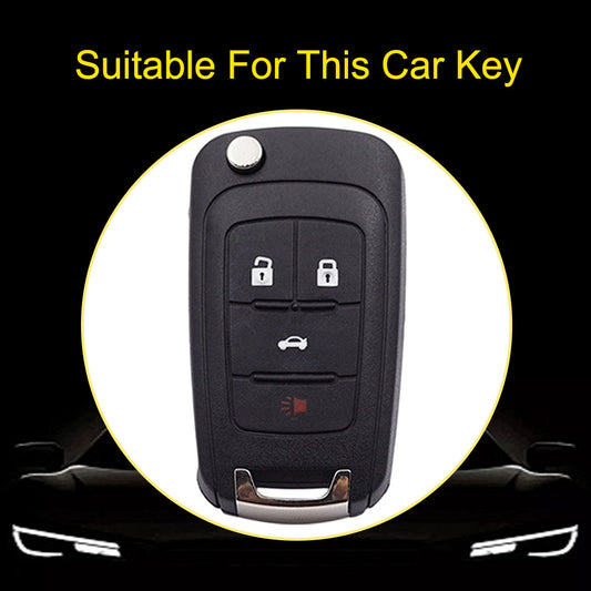 CED2T1 Light Blue-Silver Plating Hot Sale TPU Car Key Case for Chevrolet Cruze AVEO Excelle BUICK XTG Car Key Shell Cover