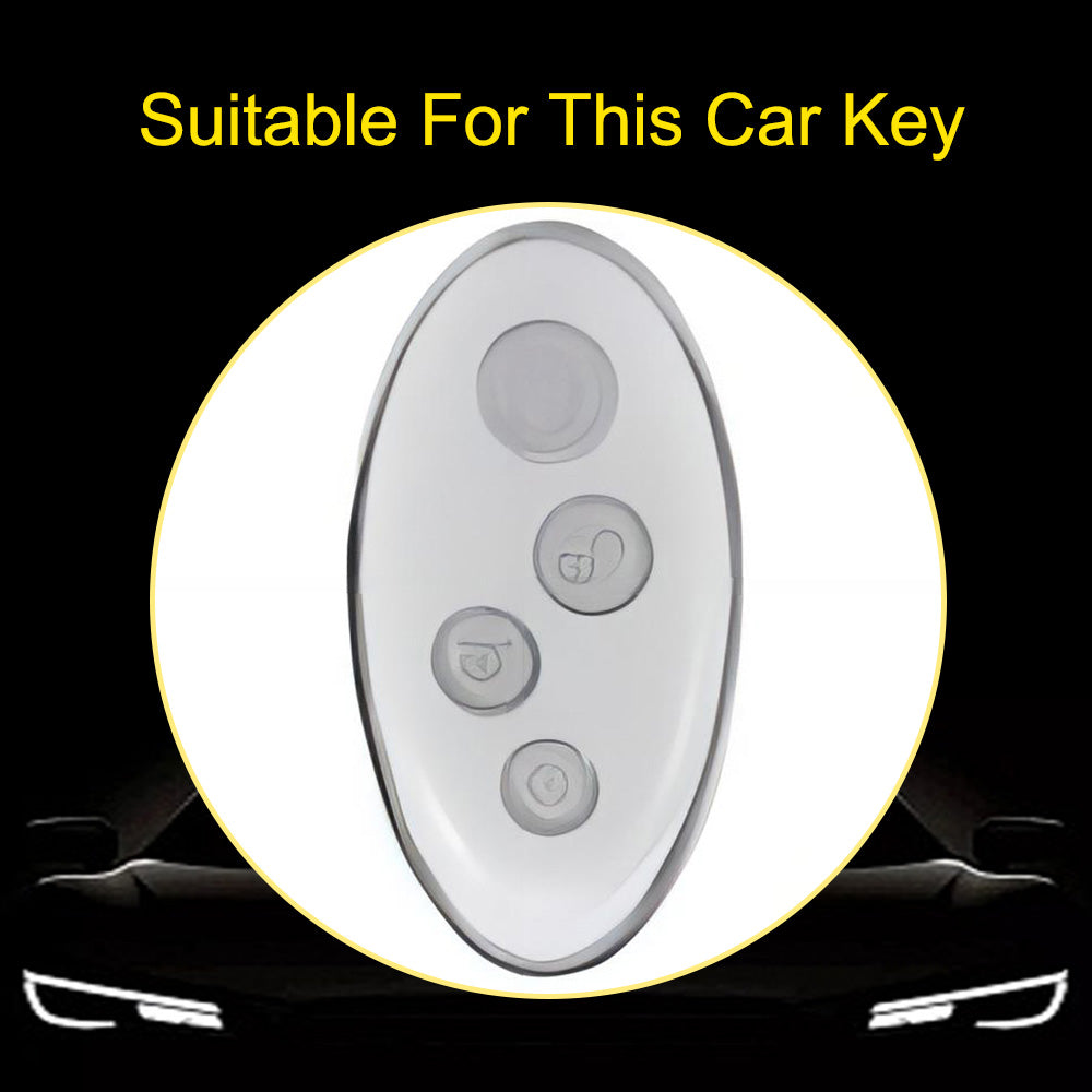 BYB1T1 Black-Silver Plating Car Key Cover TPU for BYD Qin Pro Yuan S7 Song Max Plus High Quality Auto Supplies