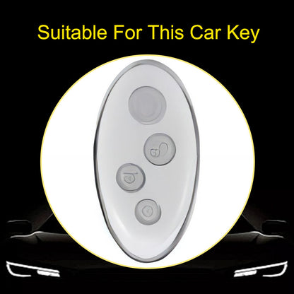 BYB1T1 Black-Silver Plating Car Key Cover TPU for BYD Qin Pro Yuan S7 Song Max Plus High Quality Auto Supplies