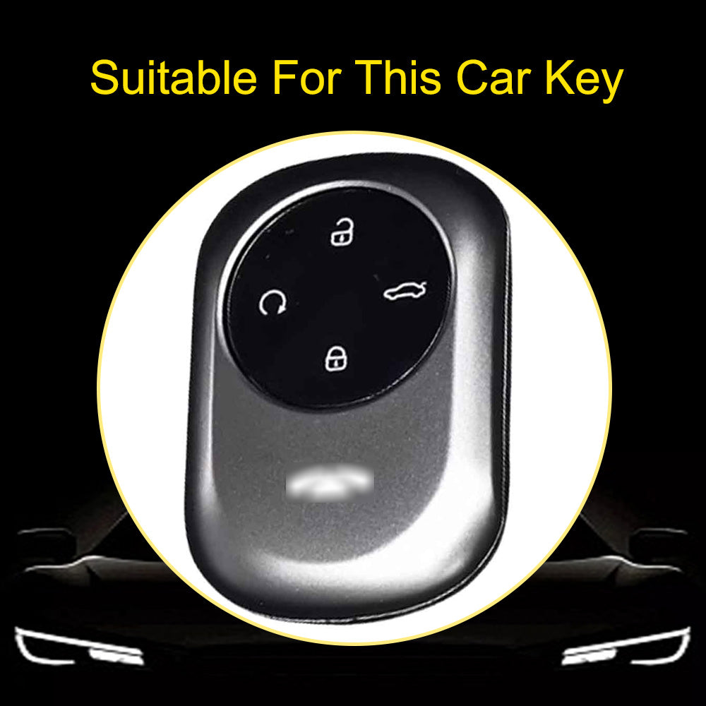 CRO1T1 White-Silver Plating Car Key Cover For Chery Fengyun T9 Keycase Fengyun T9 Comfort Edition High End Car Keycase keychain