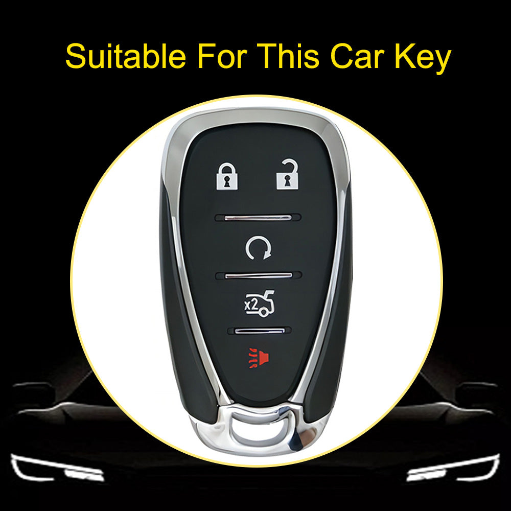 CEA3T1 White-Gold Plating Car Key Cover for Chevrolet Holden Malibu XL Camaro Pioneer Wear Resisting Smart Auto