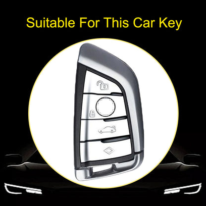 BMB1T1 Gradient Pink Car Key Cover For BMW 1 2 3 4 5 6 7 Series X1 X2 X3 X5 X6 X7 Smart Key Ring Holder Keychain Car Accessories