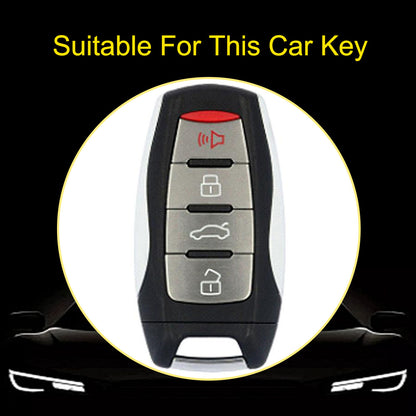 GRA2T1 Black-Silver Plating Car Key Cover For TPU Haval Car Key Case H6 Third Generation Harvard M6 Package H2S Buckle F7x Housing F5 H4 H7/H8/H9
