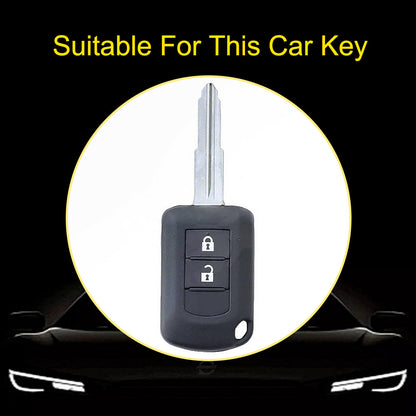MIG2T1 White-Gold Plating TPU Car Key  Cover for Mitsubishi Kit Mitsubishi Outlander ASX Lansergo Lansergo Lansergo Pajero Yige