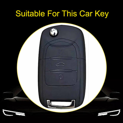 WUA1T1 Granny Grey-Silver Plating Car Key Cover For Wuling S1 Baojun 730 510 560 310 630 310W Car Key Cover Case Bag Protector