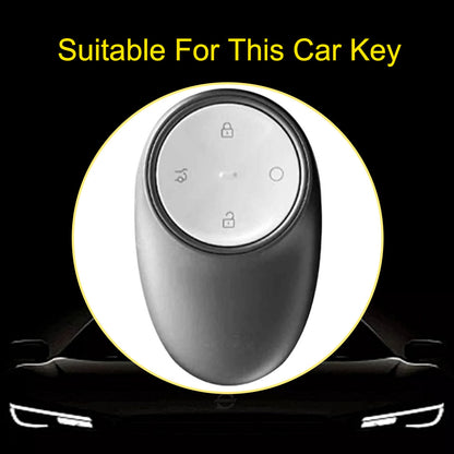 AOA1T1 White-Silver Plating Car Key Cover for Aion v 2024 2025 2026