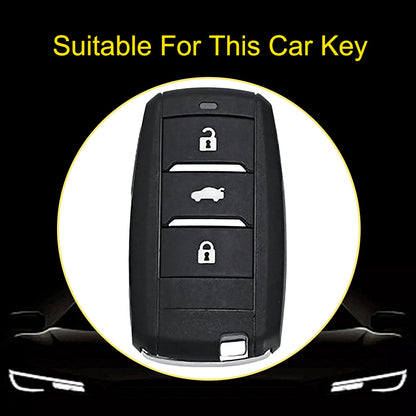 CHA1T1 White-Gold Plating Car Key Cover Premium Soft TPU Car Key Case Cover Shell for CHANGAN CS15 CS35 CS55 CS75 RAETON CC EADO LUMIN Key Rings Keychain Bag